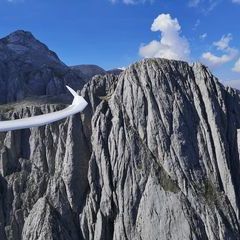 Flugwegposition um 13:39:18: Aufgenommen in der Nähe von Gemeinde Mühlbach am Hochkönig, 5505 Mühlbach am Hochkönig, Österreich in 2332 Meter