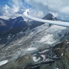 Flugwegposition um 15:40:13: Aufgenommen in der Nähe von Niedernsill, 5722, Österreich in 2748 Meter