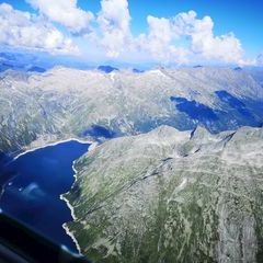Flugwegposition um 15:19:16: Aufgenommen in der Nähe von Gemeinde Malta, Österreich in 3140 Meter
