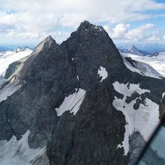 Flugwegposition um 14:55:12: Aufgenommen in der Nähe von Gemeinde Kals am Großglockner, 9981, Österreich in 3507 Meter
