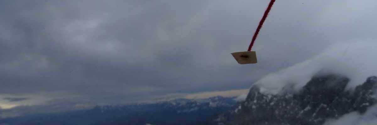 Flugwegposition um 09:56:15: Aufgenommen in der Nähe von Gemeinde Ramsau am Dachstein, 8972, Österreich in 2843 Meter