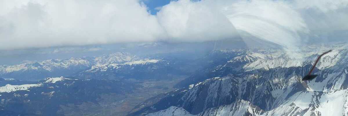 Flugwegposition um 13:21:31: Aufgenommen in der Nähe von Gemeinde Uttendorf, Österreich in 3245 Meter