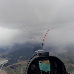 Flugwegposition um 12:02:21: Aufgenommen in der Nähe von Gemeinde Waldkirchen an der Thaya, 3844, Österreich in 1525 Meter