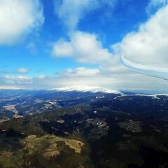 Flugwegposition um 09:59:39: Aufgenommen in der Nähe von Gemeinde Hüttenberg, Österreich in 2113 Meter