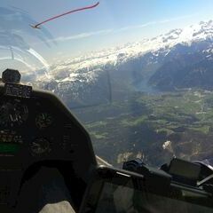 Flugwegposition um 12:04:53: Aufgenommen in der Nähe von Bad Ischl, Österreich in 2705 Meter