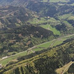 Flugwegposition um 13:27:41: Aufgenommen in der Nähe von Lunz am See, Österreich in 2062 Meter