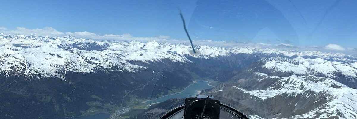 Flugwegposition um 12:39:24: Aufgenommen in der Nähe von 39024 Mals, Südtirol, Italien in 3442 Meter