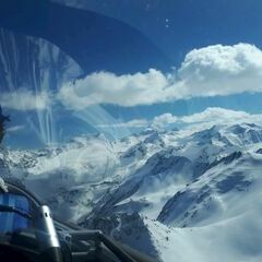 Flugwegposition um 14:47:03: Aufgenommen in der Nähe von Gemeinde Sölden, Österreich in 4707 Meter
