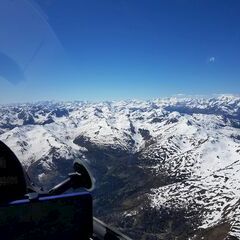 Flugwegposition um 13:43:00: Aufgenommen in der Nähe von Assling, 9911, Österreich in 3160 Meter
