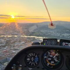 Flugwegposition um 18:26:56: Aufgenommen in der Nähe von Linz, Österreich in 611 Meter