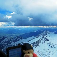 Flugwegposition um 10:41:05: Aufgenommen in der Nähe von Gemeinde St. Martin bei Lofer, St. Martin bei Lofer, Österreich in 2733 Meter