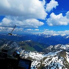 Flugwegposition um 12:18:47: Aufgenommen in der Nähe von Gemeinde Weerberg, 6133, Österreich in 2874 Meter