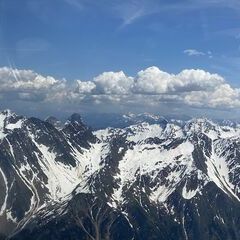 Flugwegposition um 12:45:17: Aufgenommen in der Nähe von Gemeinde Neustift im Stubaital, 6167 Neustift im Stubaital, Österreich in 3276 Meter