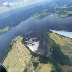 Flugwegposition um 13:00:42: Aufgenommen in der Nähe von Okres Český Krumlov, Tschechien in 1792 Meter