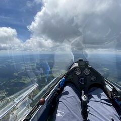 Flugwegposition um 12:04:15: Aufgenommen in der Nähe von Regen, Deutschland in 1904 Meter