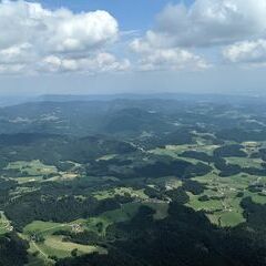 Flugwegposition um 12:38:13: Aufgenommen in der Nähe von Gemeinde Pabneukirchen, Österreich in 1648 Meter