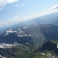 Flugwegposition um 14:10:11: Aufgenommen in der Nähe von Gemeinde Heiligenblut, 9844, Österreich in 3655 Meter