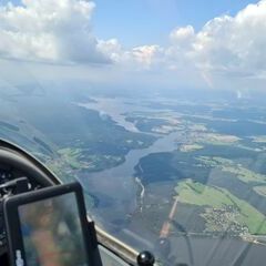 Flugwegposition um 12:50:07: Aufgenommen in der Nähe von Okres Český Krumlov, Tschechien in 2150 Meter