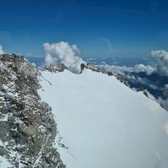 Flugwegposition um 13:43:46: Aufgenommen in der Nähe von 11010 Valsavarenche, Aostatal, Italien in 3969 Meter