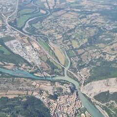 Flugwegposition um 14:41:46: Aufgenommen in der Nähe von Arrondissement de Forcalquier, Frankreich in 2146 Meter