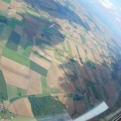 Flugwegposition um 14:43:21: Aufgenommen in der Nähe von Gemeinde Hadersdorf-Kammern, Österreich in 849 Meter