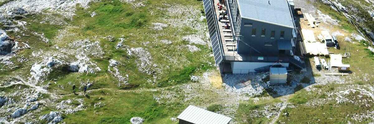 Flugwegposition um 13:42:17: Aufgenommen in der Nähe von Gemeinde Thörl, Österreich in 2158 Meter