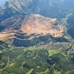 Flugwegposition um 14:23:14: Aufgenommen in der Nähe von Eisenerz, Österreich in 2315 Meter