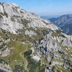 Flugwegposition um 10:54:58: Aufgenommen in der Nähe von Weng im Gesäuse, 8913, Österreich in 1782 Meter