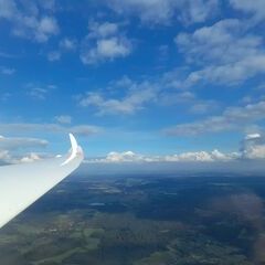 Flugwegposition um 13:55:24: Aufgenommen in der Nähe von Gemeinde Haugschlag, 3874, Österreich in 1318 Meter