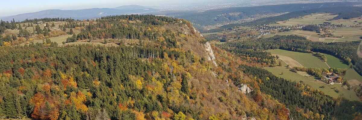 Flugwegposition um 09:58:52: Aufgenommen in der Nähe von Gemeinde Hohe Wand, Österreich in 861 Meter