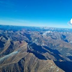 Flugwegposition um 13:45:08: Aufgenommen in der Nähe von Gemeinde St. Michael im Lungau, 5582, Österreich in 3762 Meter