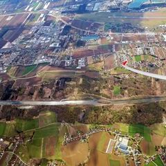 Flugwegposition um 11:51:31: Aufgenommen in der Nähe von Blaindorf, Österreich in 2389 Meter