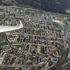 Flugwegposition um 16:07:27: Aufgenommen in der Nähe von Innsbruck, Österreich in 1391 Meter