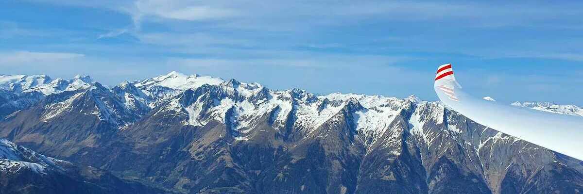 Flugwegposition um 16:19:01: Aufgenommen in der Nähe von Nötsch im Gailtal, Österreich in 523 Meter