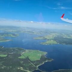 Flugwegposition um 10:54:58: Aufgenommen in der Nähe von Aigen-Schlägl, Österreich in 1778 Meter