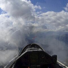 Flugwegposition um 12:44:50: Aufgenommen in der Nähe von Gemeinde Arnoldstein, Arnoldstein, Österreich in 1873 Meter