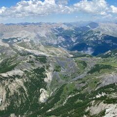 Flugwegposition um 13:39:32: Aufgenommen in der Nähe von Arrondissement de Castellane, Frankreich in 2664 Meter