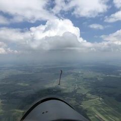 Flugwegposition um 11:39:18: Aufgenommen in der Nähe von Gemeinde Groß-Siegharts, Österreich in 1943 Meter