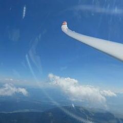 Flugwegposition um 12:32:14: Aufgenommen in der Nähe von Gemeinde Deutsch-Griffen, Österreich in 2833 Meter