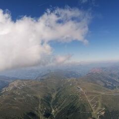 Flugwegposition um 12:54:33: Aufgenommen in der Nähe von Gemeinde Neukirchen am Großvenediger, Österreich in 2742 Meter