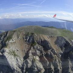Flugwegposition um 13:58:20: Aufgenommen in der Nähe von Gai, 8793, Österreich in 2070 Meter