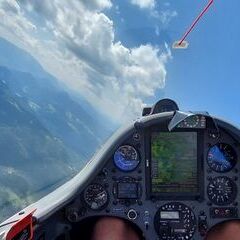 Flugwegposition um 12:29:40: Aufgenommen in der Nähe von Gemeinde Hohe Wand, Österreich in 1615 Meter