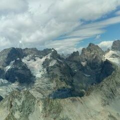 Flugwegposition um 11:03:55: Aufgenommen in der Nähe von Arrondissement de Briançon, Frankreich in 3406 Meter