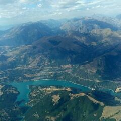 Flugwegposition um 15:37:29: Aufgenommen in der Nähe von Arrondissement de Gap, Frankreich in 3260 Meter