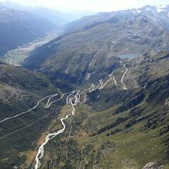 Verortung via Georeferenzierung der Kamera: Aufgenommen in der Nähe von Goms, Schweiz in 3000 Meter