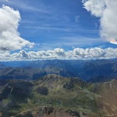 Flugwegposition um 12:54:12: Aufgenommen in der Nähe von Gemeinde Tösens, Österreich in 3383 Meter
