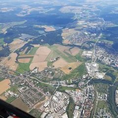 Verortung via Georeferenzierung der Kamera: Aufgenommen in der Nähe von Okres Tábor, Tschechien in 2200 Meter