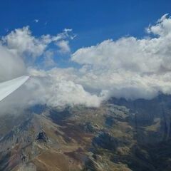 Flugwegposition um 11:26:03: Aufgenommen in der Nähe von Arrondissement de Briançon, Frankreich in 3485 Meter