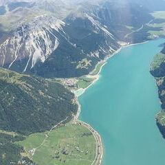 Flugwegposition um 13:32:04: Aufgenommen in der Nähe von 39027 Graun im Vinschgau, Autonome Provinz Bozen - Südtirol, Italien in 3014 Meter