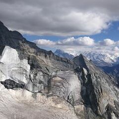 Flugwegposition um 15:56:50: Aufgenommen in der Nähe von Visp, Schweiz in 3493 Meter